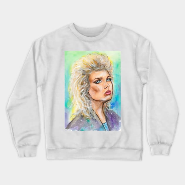 Kim Wilde Crewneck Sweatshirt by Svetlana Pelin